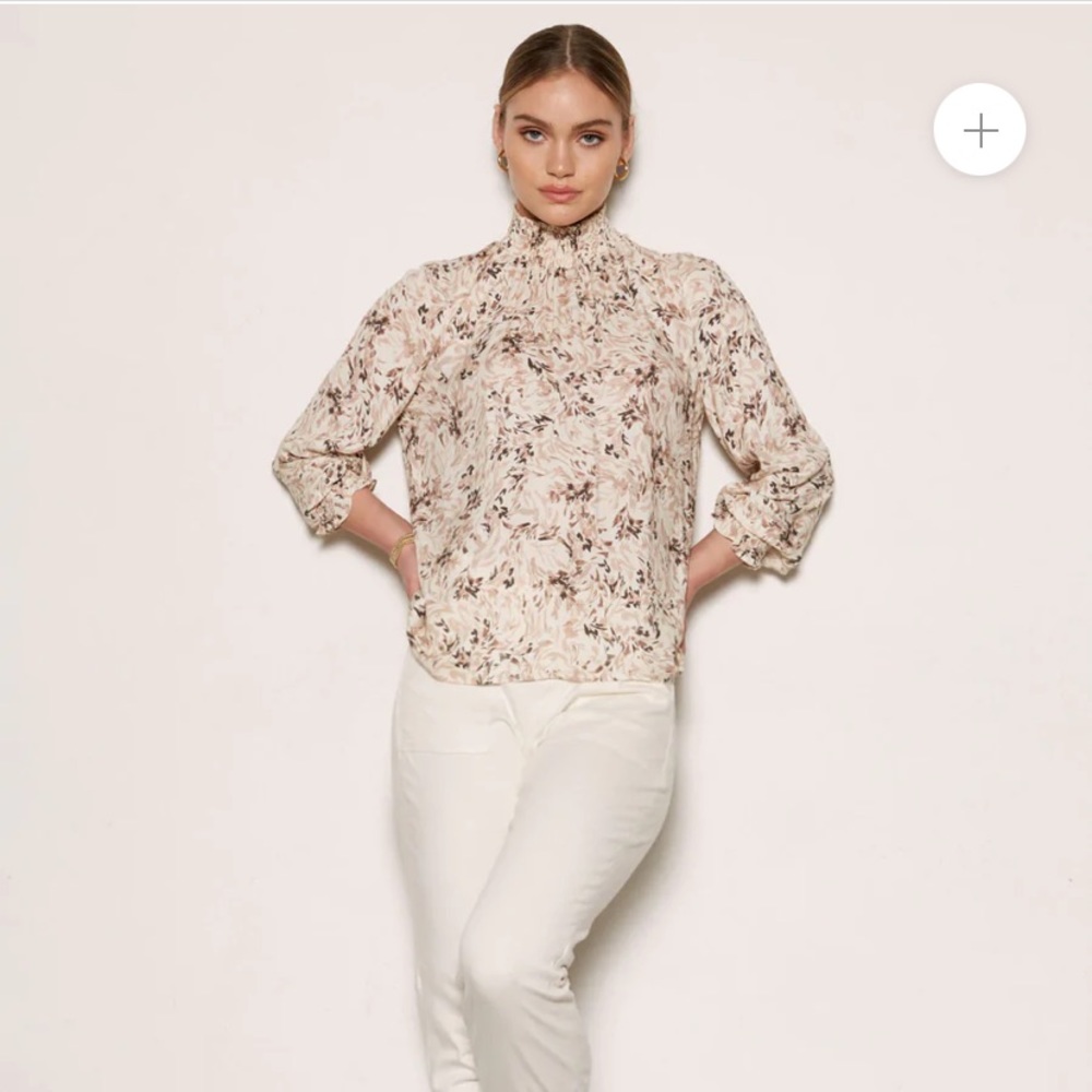 Tart Floral Smocked Neck Top